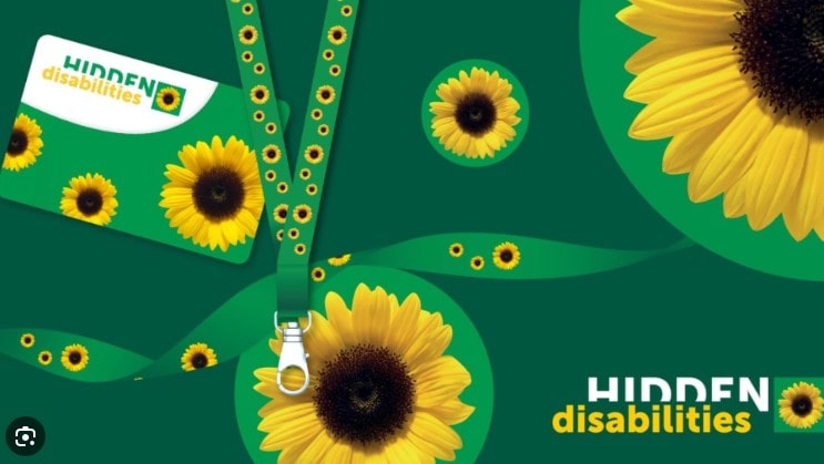 Sunflower lanyard for Type 1 diabetes